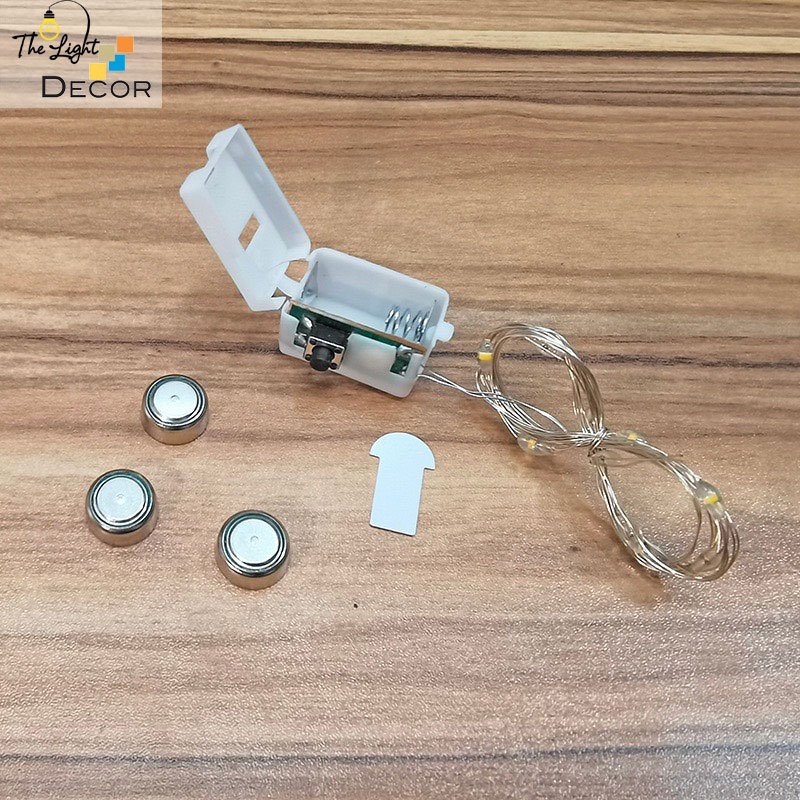 Dây Đèn Led Đom Đóm SD Pin Ánh Sáng Nhấp Nháy Trang Trí Hộp Quà, Lễ Hội Sự Kiện