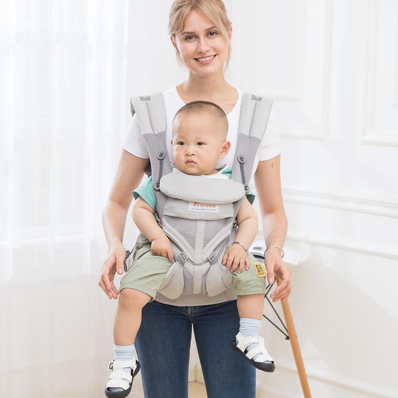 Aimama 0-36 Tháng 360 Công Thái Không Khí Lạnh Cotton Có Thể Điều Chỉnh Em Bé Baby Sling Bọc Dây Đeo Ba Lô