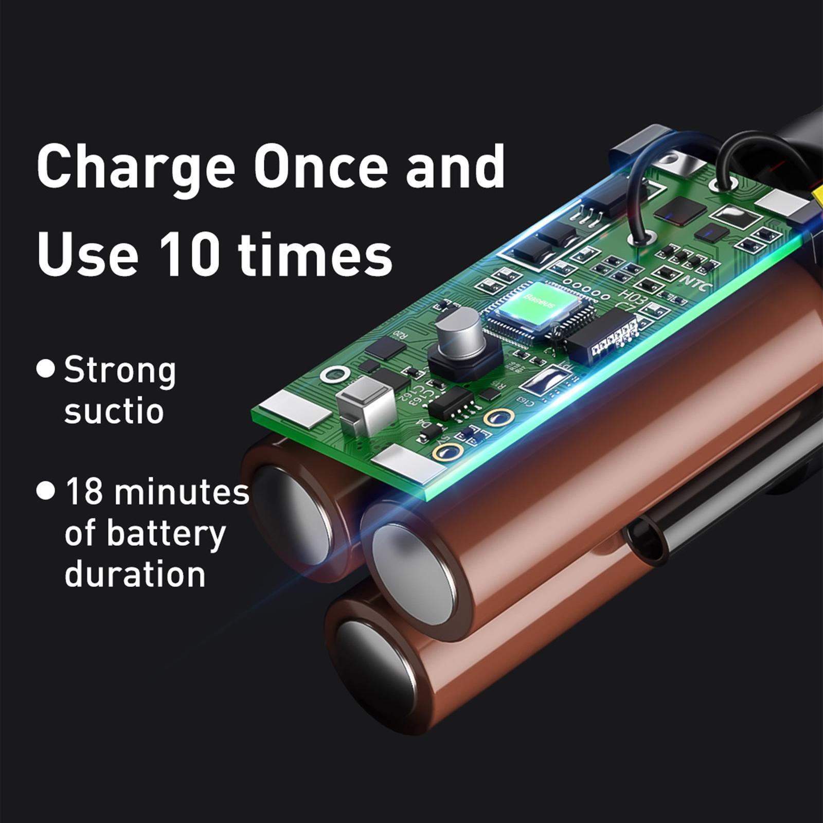 Mini Car Vacuum Cleaner USB Rechargeable 5000PA Powerful Suction for Computer Home