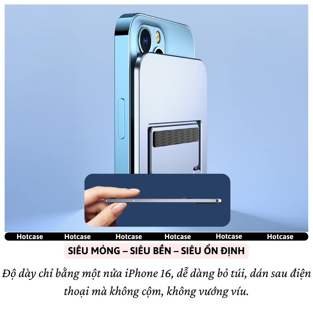 Giá đỡ điện thoại máy tính bảng cho iPhone cho iPad Gấp gọn siêu mỏng hiệu HOTCASE Z11 Slim Điều Chỉnh Độ Cao Tùy Ý cho iPhone 16 15 14 13 12 11 A55 A35 - Hàng nhập khẩu