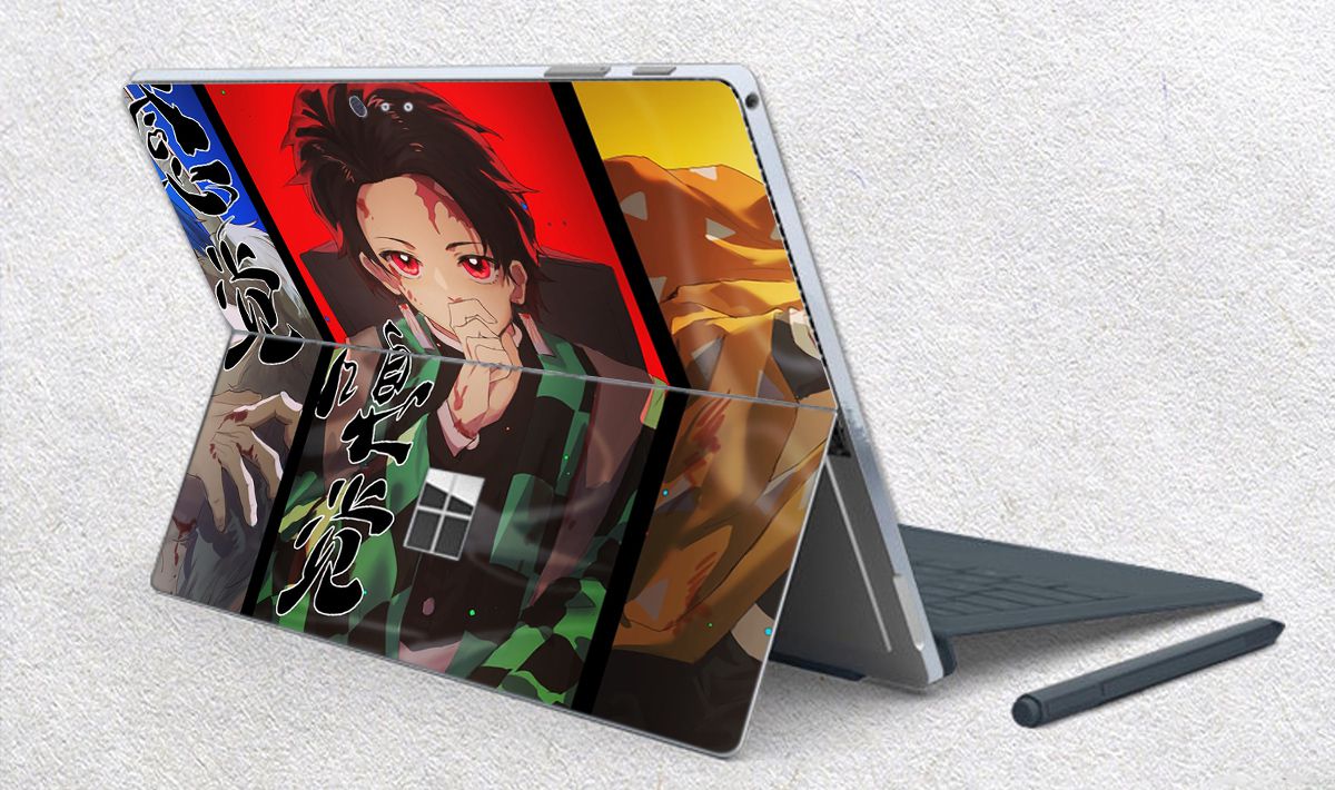 Skin dán hình Kimetsu No Yaiba x02 cho Surface Go, Pro 2, Pro 3, Pro 4, Pro 5, Pro 6, Pro 7, Pro X