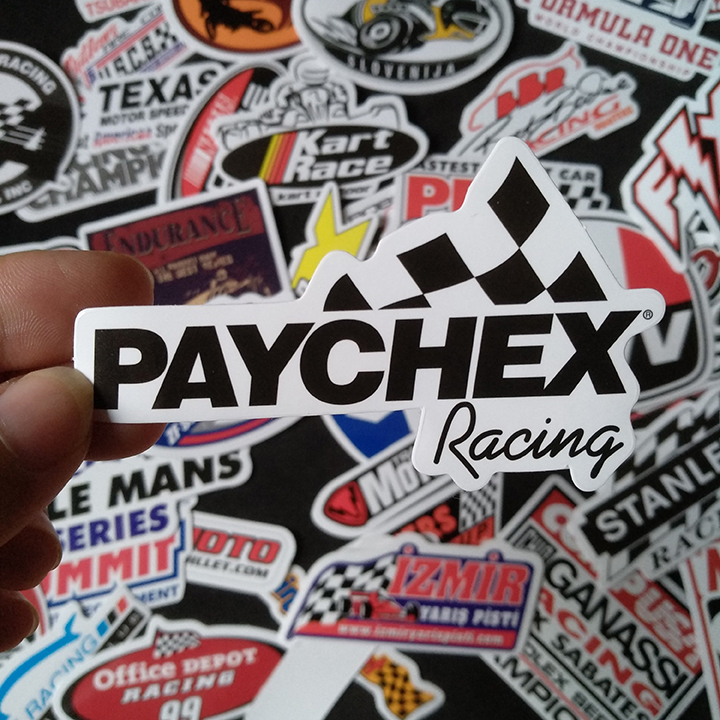 Bộ Sticker dán cao cấp chủ đề RACING - Dùng dán Xe, dán mũ bảo hiểm, dán Laptop