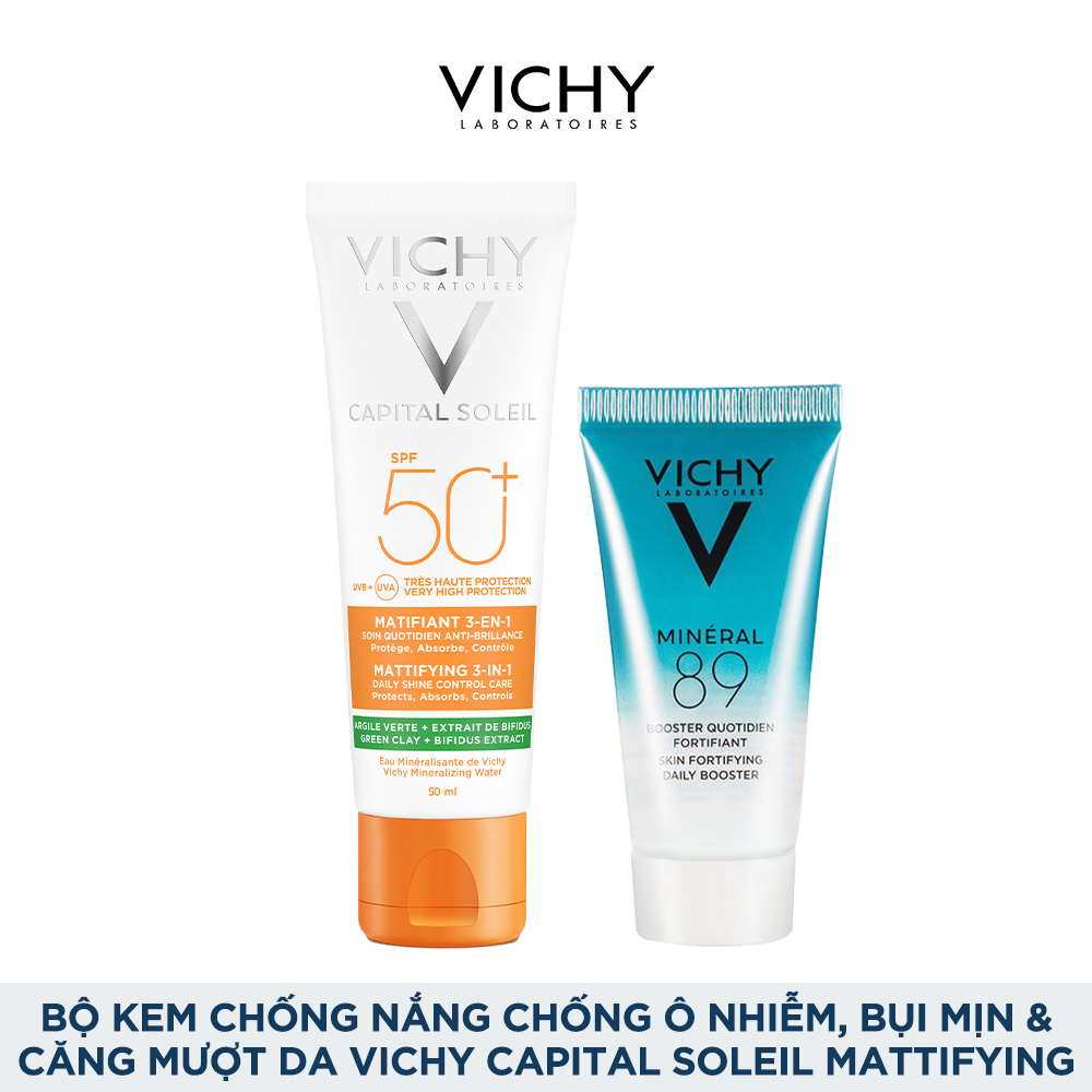 Bộ Kem Chống Nắng Chống Ô Nhiễm, Bụi Mịn Và Căng Mượt Da VICHY Capital Soleil Mattifying