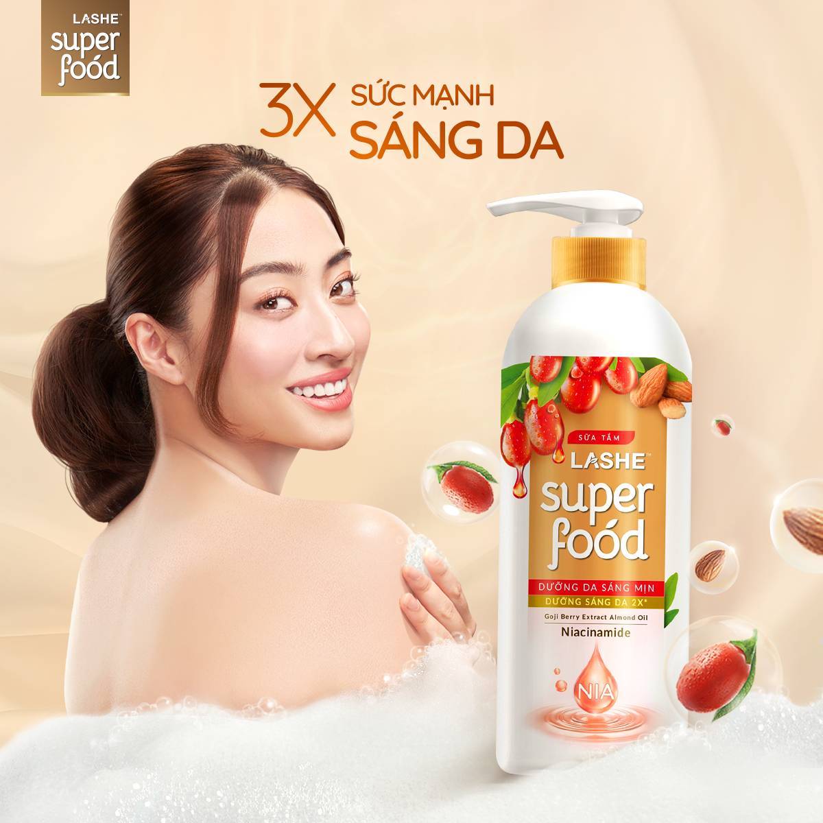 SỮA TẮM LASHE SUPERFOOD 610G