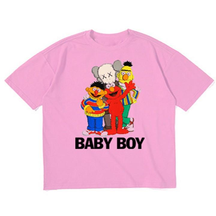 Áo thun bé trai form rộng in hình BABY BOY - ATBT24