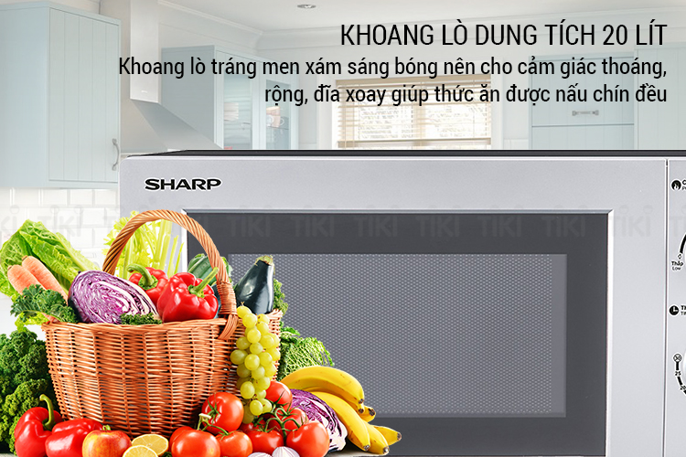 Lò Vi Sóng Sharp R-209VN-SK - Hàng Chính Hãng