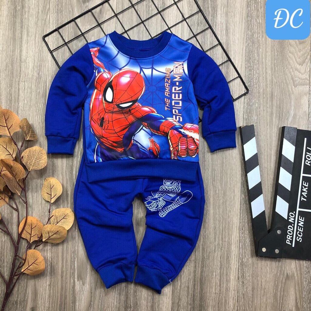 Bộ quần áo siêu nhân cho bé trai 8-18kg Củ khoai tây shop chất da cá mềm mịn cực đẹp giá đặc biệt