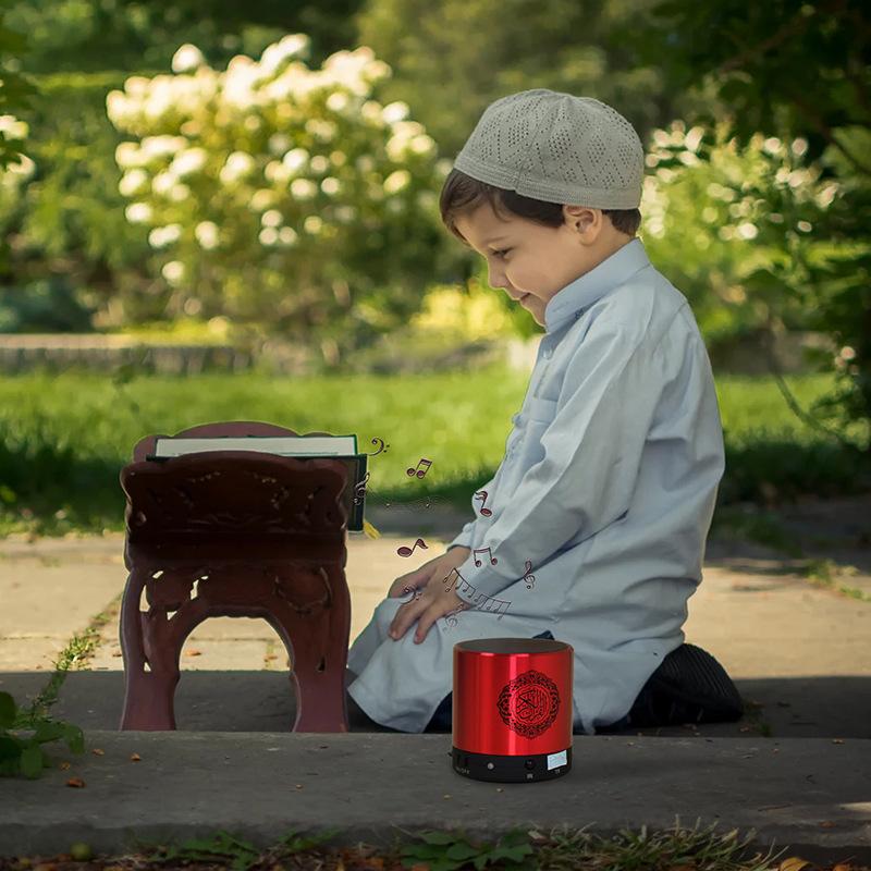 Người chơi Reciter Hồi giáo Hồi giáo không dây di động không dây với điều khiển từ xa 15 Voices Quà tặng Hồi giáo Veilleuse Coranique Màu sắc: Đen