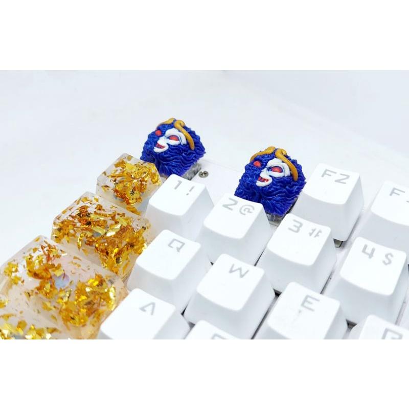 Keycap resin Wukong (Ngộ Không) clone tone tím đen trang trí bàn phím cơ