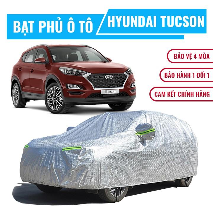 Bạt phủ xe ô tô 5 chỗ Hyundai Tucson, Bạt trùm xe SUV cao cấp chất liệu vải PEVA chống nắng mưa không thấm nước