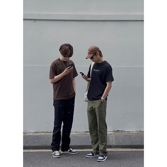 Quần Kaki Double Knee JP02 Ống Suông Peaceout Studios Phong Cách Vintage