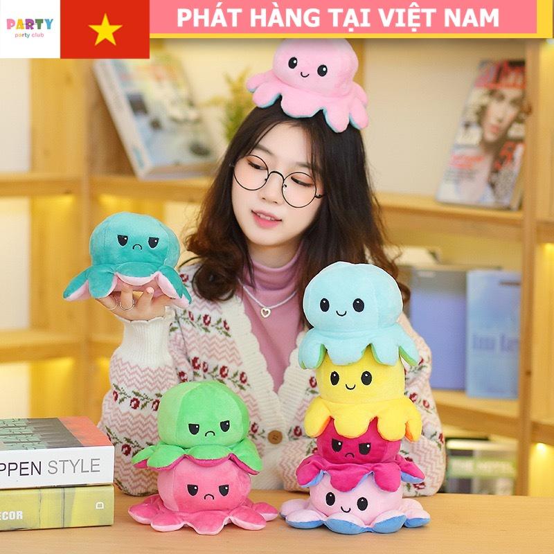 Bạch Tuộc cảm xúc 2 mặt dễ thương - Nhiều màu sắc đa dạng - Bạch tuộc nhồi bông cao cấp, cute