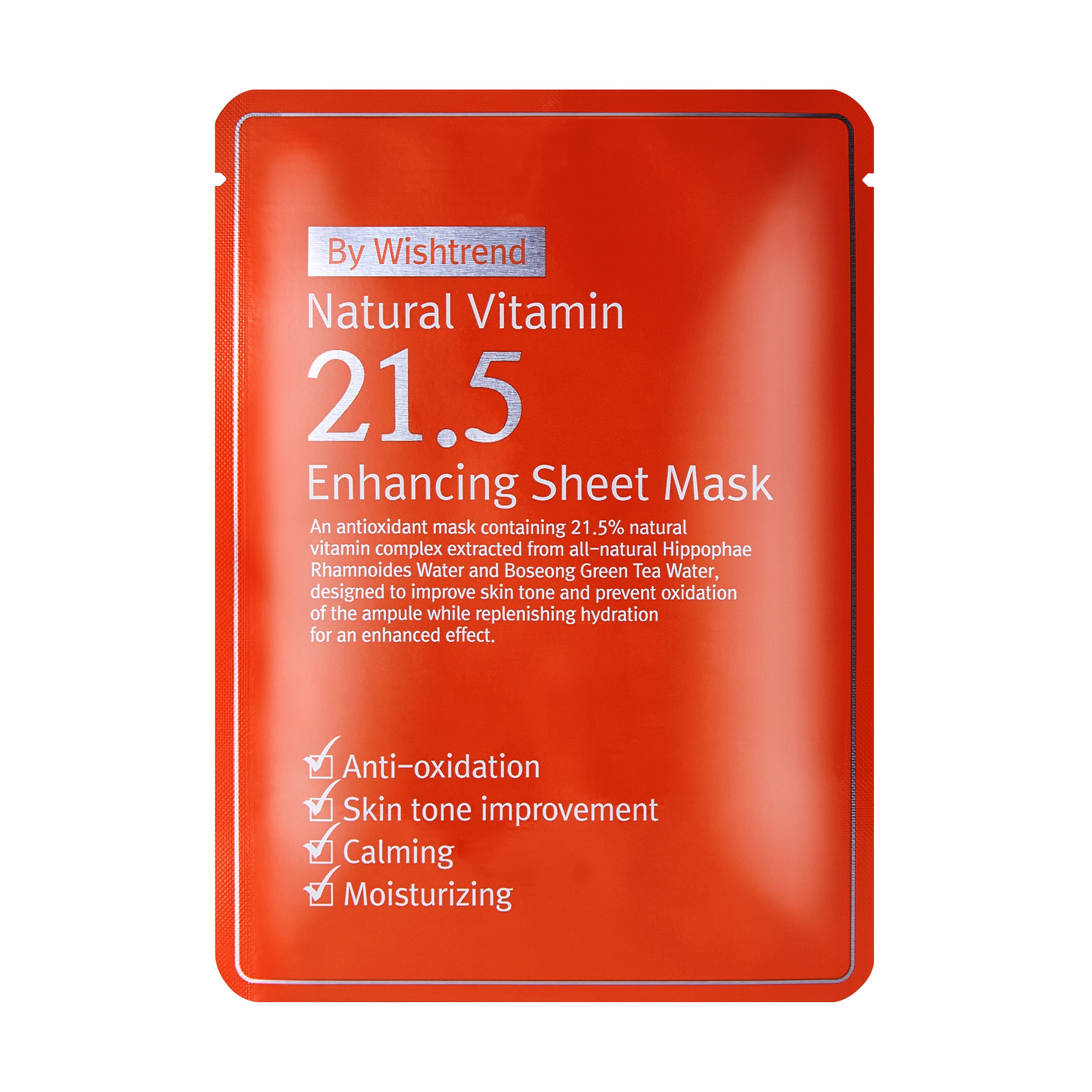 Combo 10 Miếng Mặt Nạ Giấy By Wishtrend Natural Vitamin 21.5% Enhancing Sheet Mask