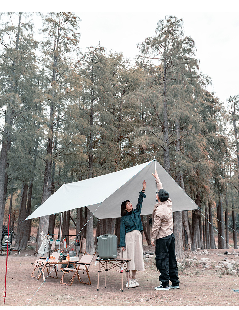 Tăng bạt tán lều mái che cắm trại dã ngoại ngoài trời siêu nhẹ chống nắng mưa kích thước 3x4m [Hàng có sẵn]