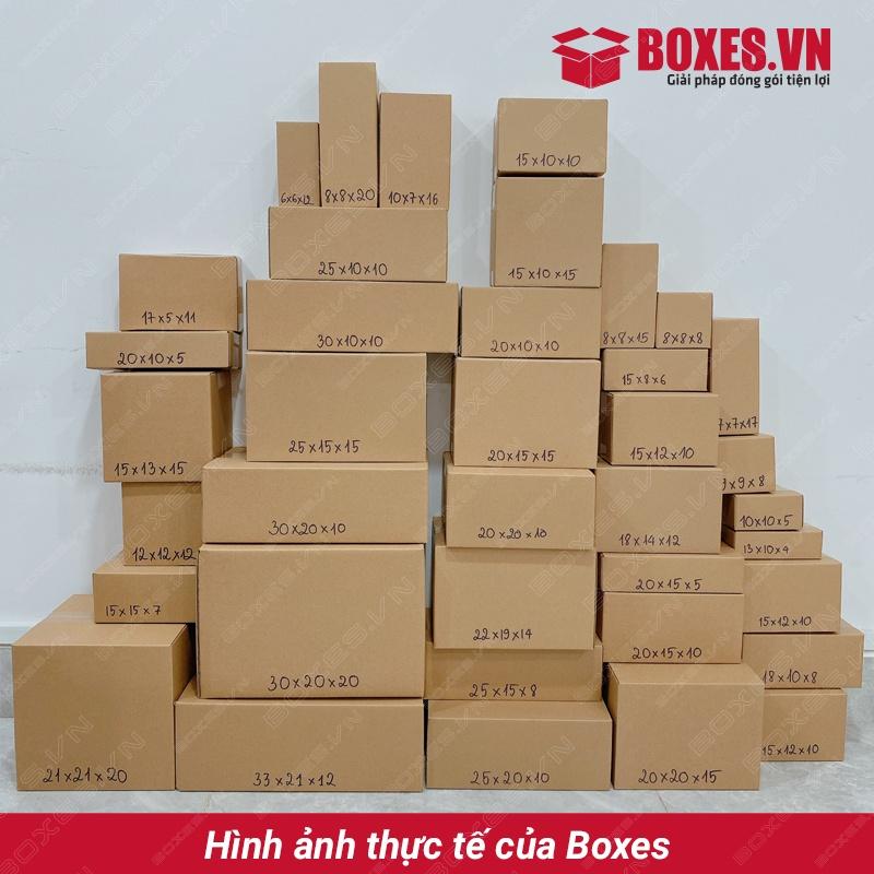 Combo 100 hộp giấy carton đựng giày 28x11x8 cm giá tại xưởng