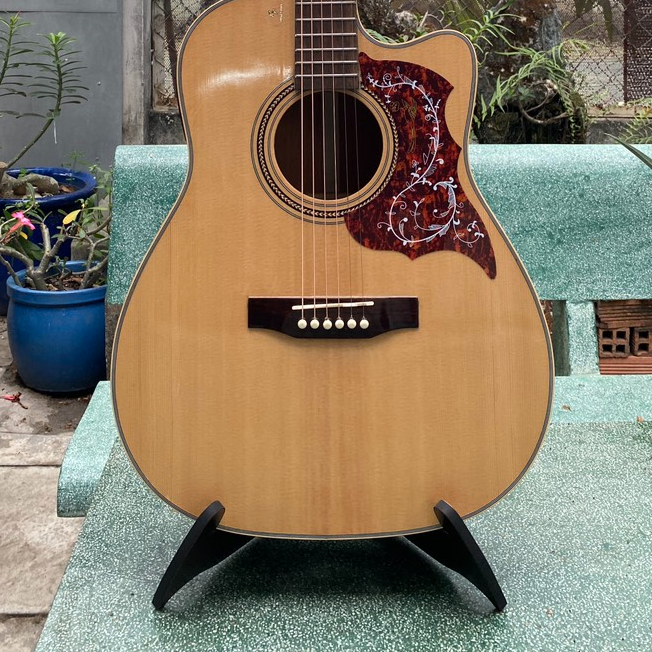 Chân Đế Guitar Gỗ Cẩm Ấn - Giá đỡ đàn để sàn xếp gọn được dành cho đàn guitar acoustic, guitar điện và Guitar cổ điển