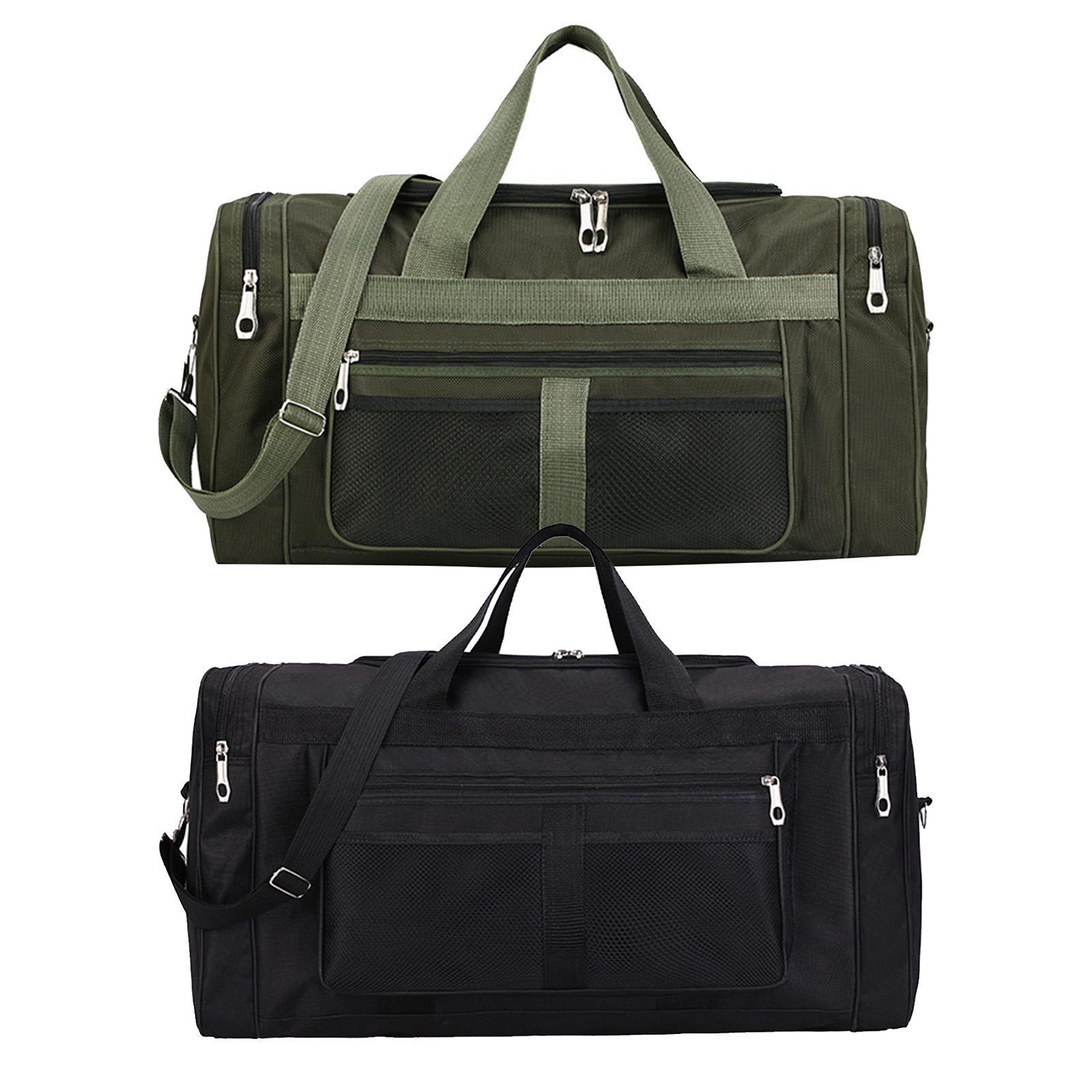 2Pcs Travel Duffel Bag Handbag Overnight Bag Apparel Organizer for Women Men