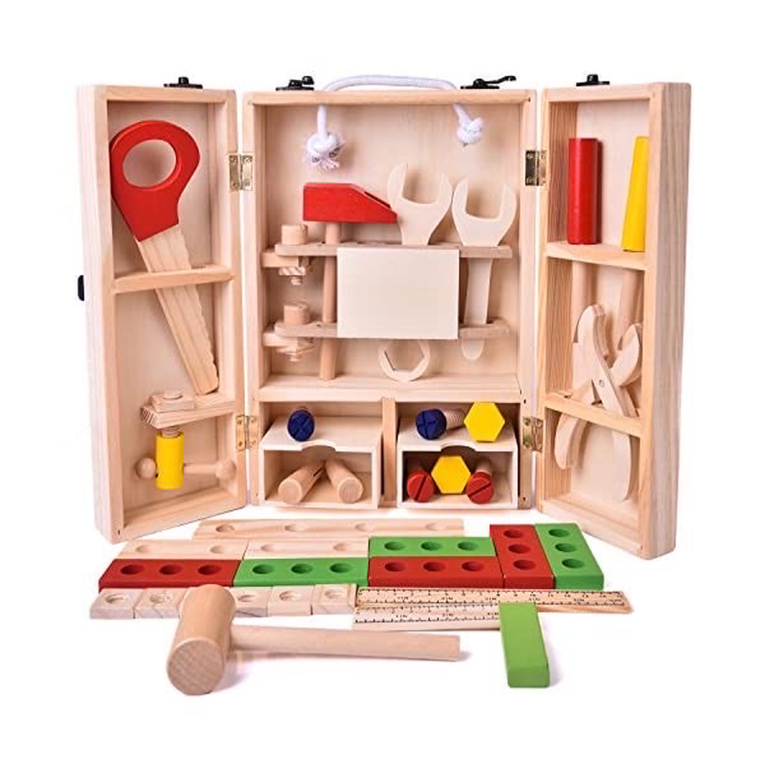 Montessori_Bộ Đồ Chơi Kỹ Thuật Vặn ốc Vít Bằng gỗ Giúp Bé Phát Triển Trí Tuệ_Cho trẻ từ 2 tuổi trở lên