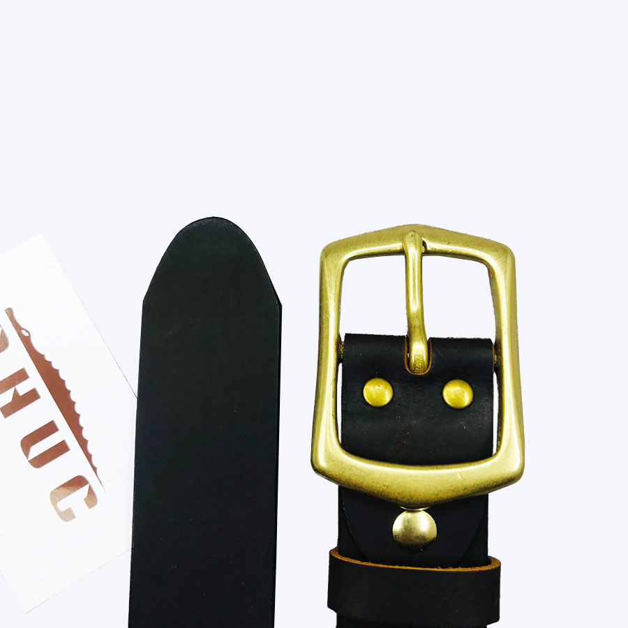 Thắt lưng nam da bò sáp khóa đồng cao cấp PH01, Dây nịt nam da bò sáp cao cấp khóa đồng cao cấp PH01