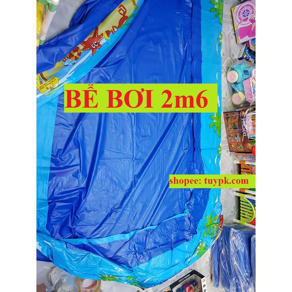 Bể bơi cho bé  Mẫu siêu to 2m6-3 tầng, 3m-3 tầng TẶNG BỘ VÁ PHAO