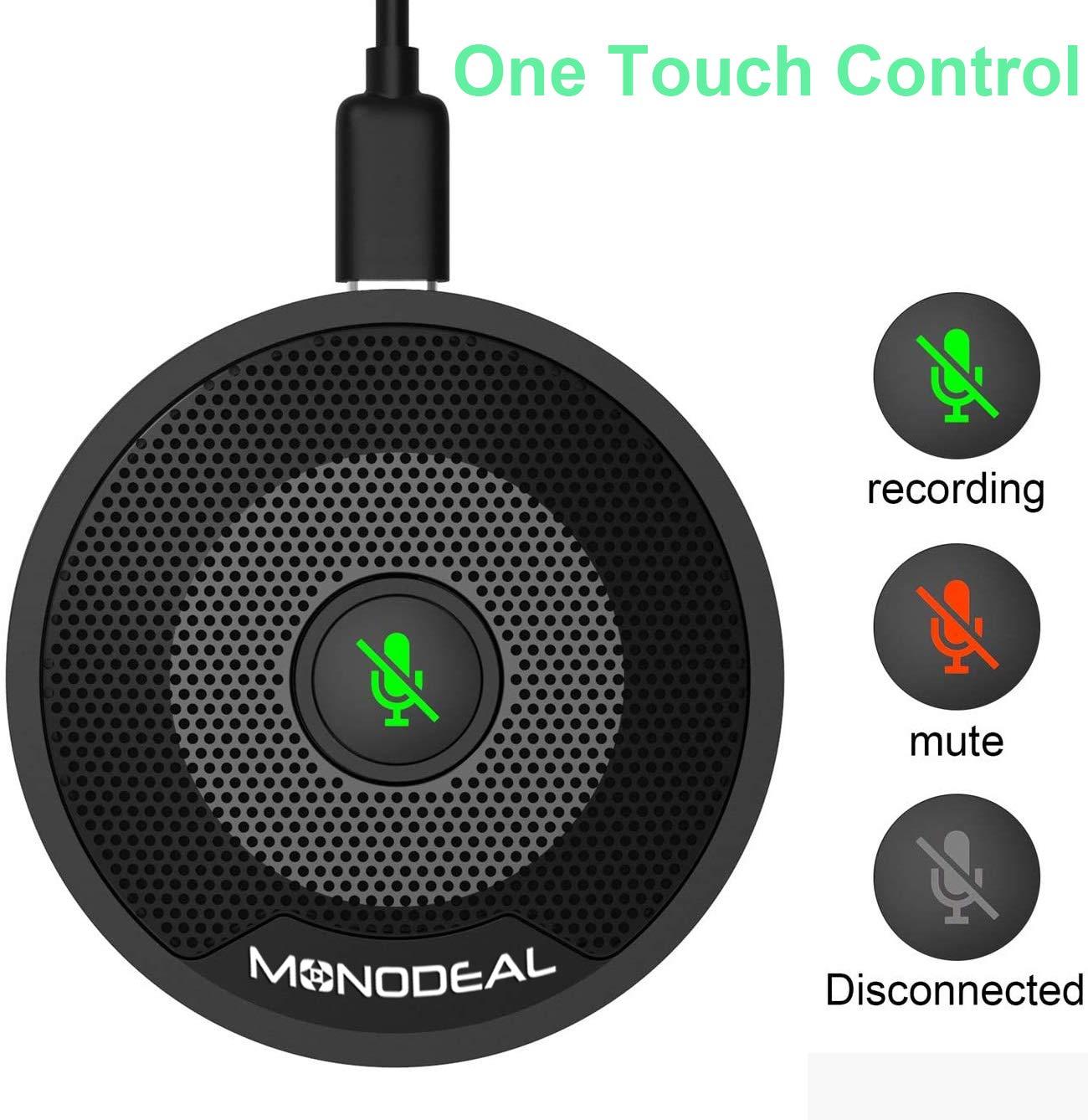 USB Hội nghị micrô, điện thoại micro với tụ điện âm thanh di động cho máy tính PC, công việc từ xa, khóa học trực tuyến, trò chơi, hội nghị video, cắm và chơi, tương thích với Mac Win