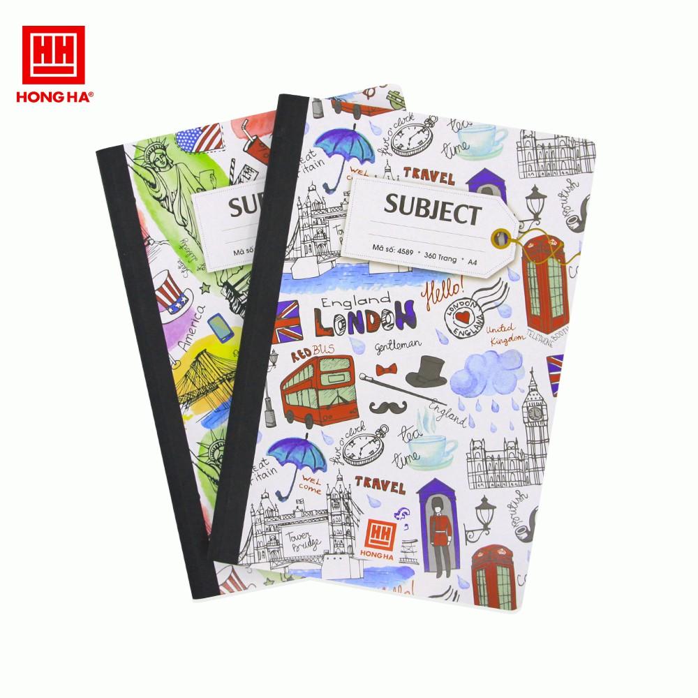 Sổ bìa bồi Hồng Hà Subject A4 360 trang 4589