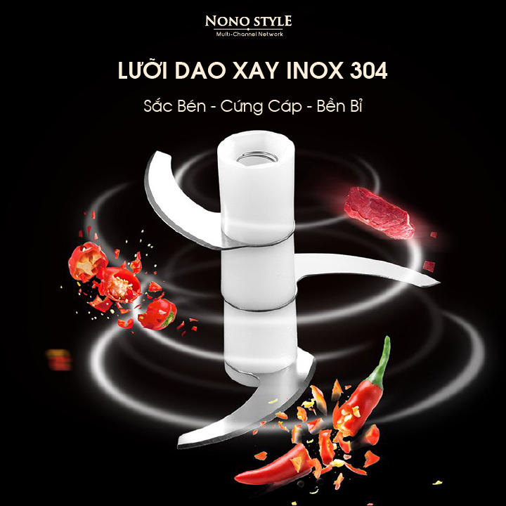 Máy Đánh Trứng Cầm Tay NONOSTYLE H-D03 - Đánh Trứng &amp; Xay Gia Vị - Hàng Chính Hãng