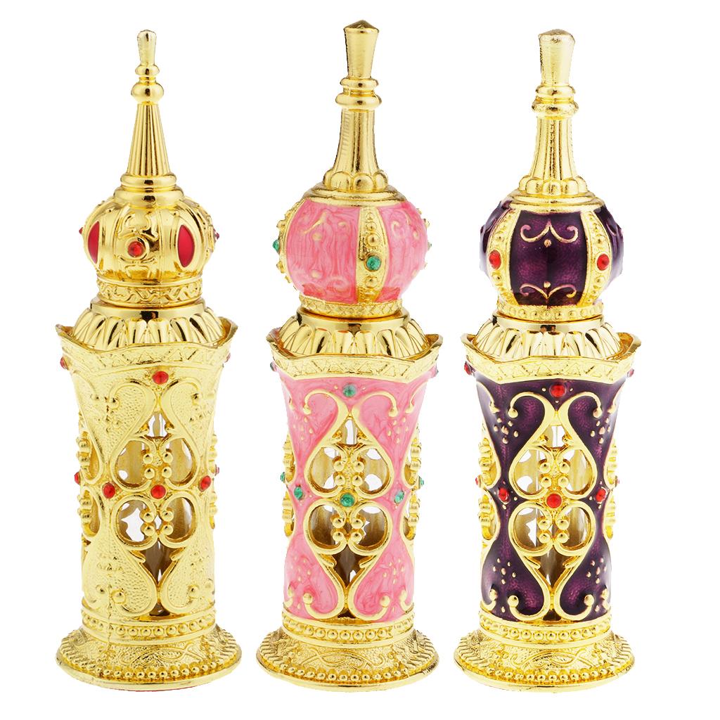 Antiqued Metal Hương Chai Tinh Dầu Chai Chai Nước Hoa