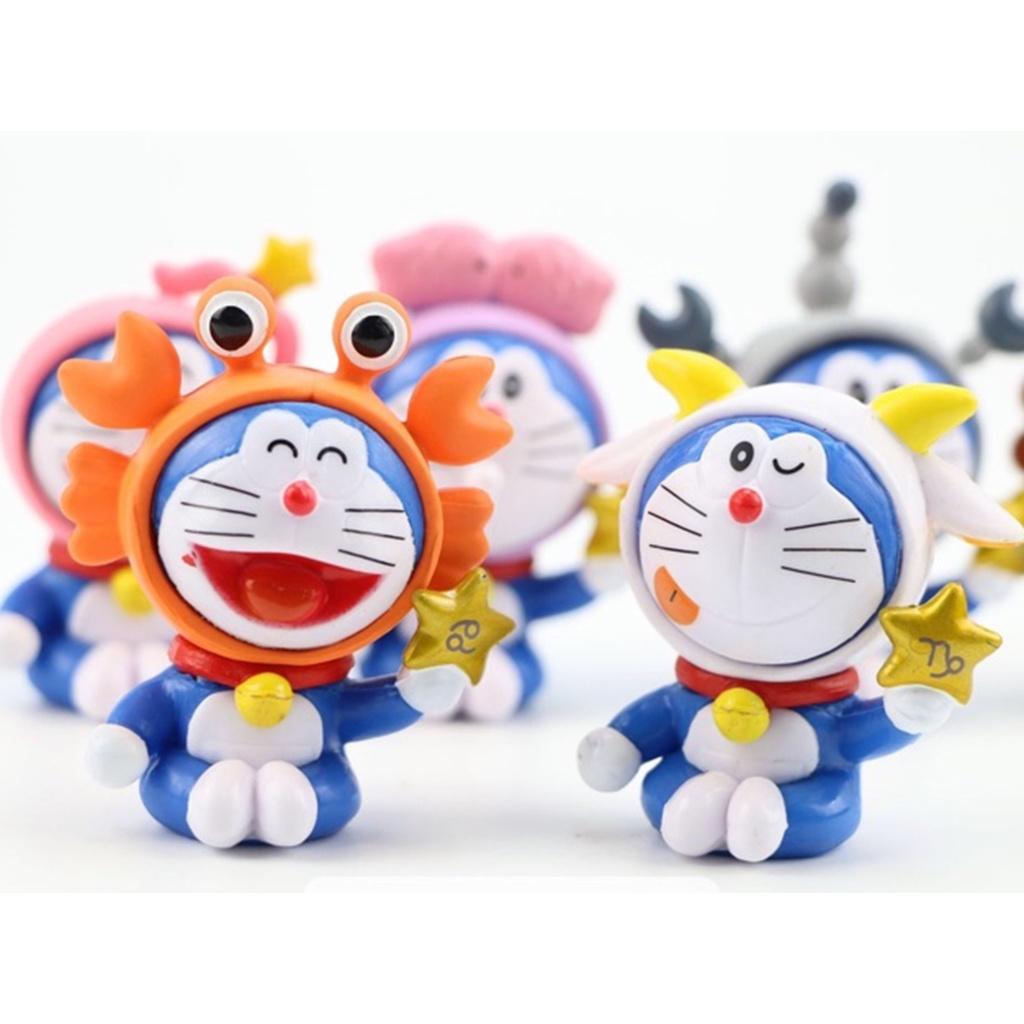 Bộ Mô Hình 1 nhân vật Doraemon trong bộ 12 Cung Hoàng Đạo nhân vật hoạt hình Doraemon dễ thương