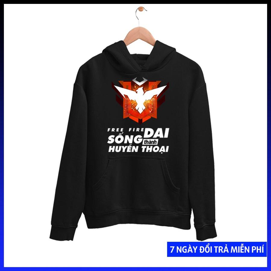 Áo Free Fire - Áo FF - Áo Khoác Free Fire Rank Huyền Thoại