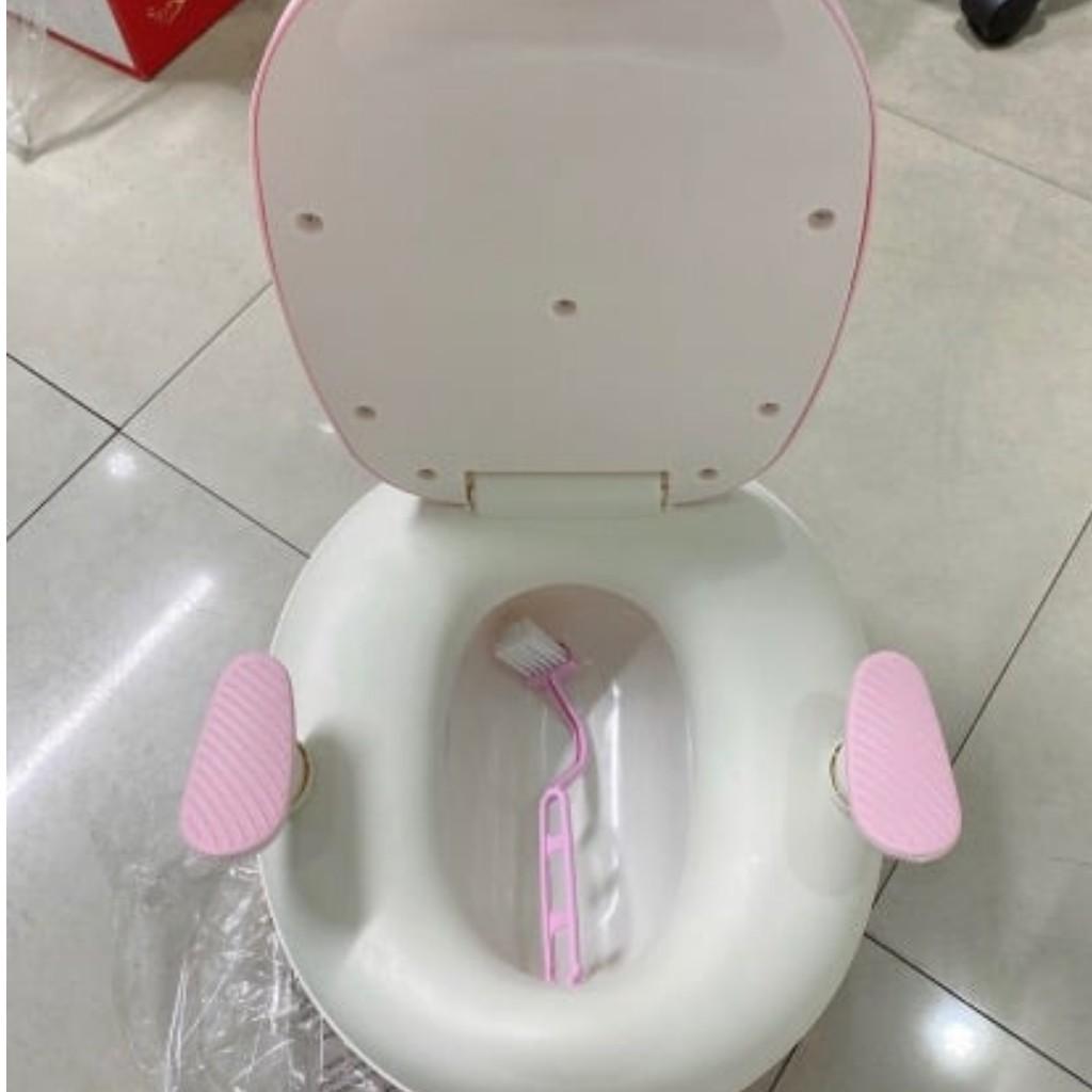 Bô ghế vệ sinh hình chim cánh cụt, Ghế toilet cho bé { Tiện dụng, dễ sử dụng}