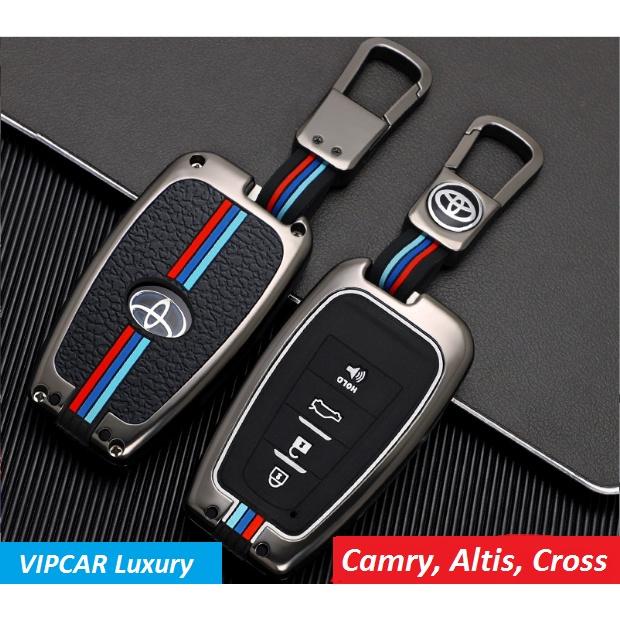 Ốp Khóa Toyota Camry, Altis, Corolla Cross 2020-2022 Hợp Kim Metal Cao Cấp Chống Gỉ
