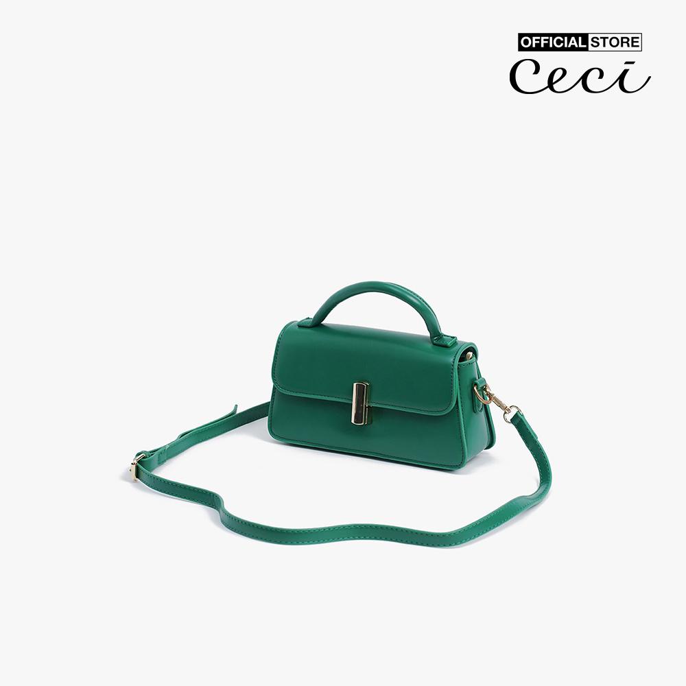CECI - Túi đeo chéo nữ phom chữ nhật nắp gập hiện đại CC11-08000003-12