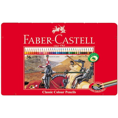 Faber-Castell-Chì Màu Rl Classic-36 Màu Dài (Hộp Thiếc)