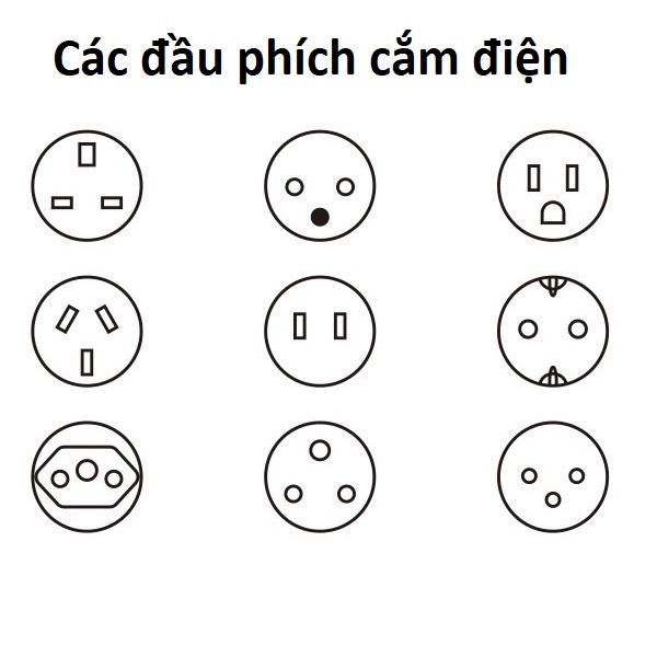 Ổ Cắm Điện - Đầu Chuyển Đổi Phích Điện 3 Chân Sang 2 Chân || 3 Chạc Sang 2 Chấu, Nhỏ Gọn, Tiện Dụng, An Toàn. TakyHome 8611