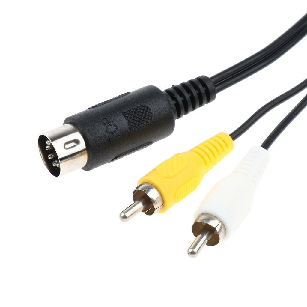 1.8m AV RCA Composite Audio Video Cable TV Lead for Console