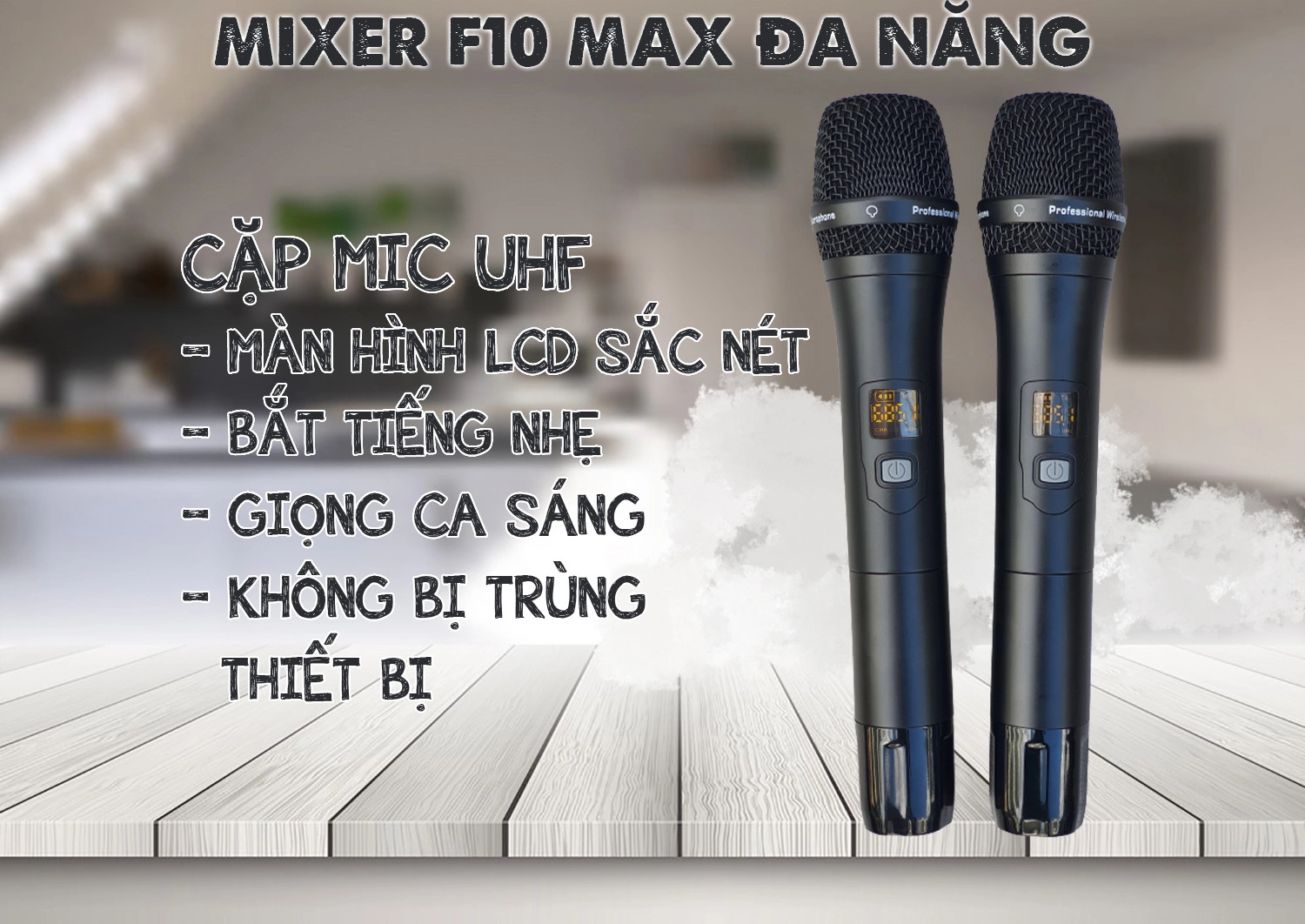 Mixer MTMAX F10 MAX liền công suất cực khủng chuyên nghiệp tích hợp nhiều chức năng hàng Chính hãng