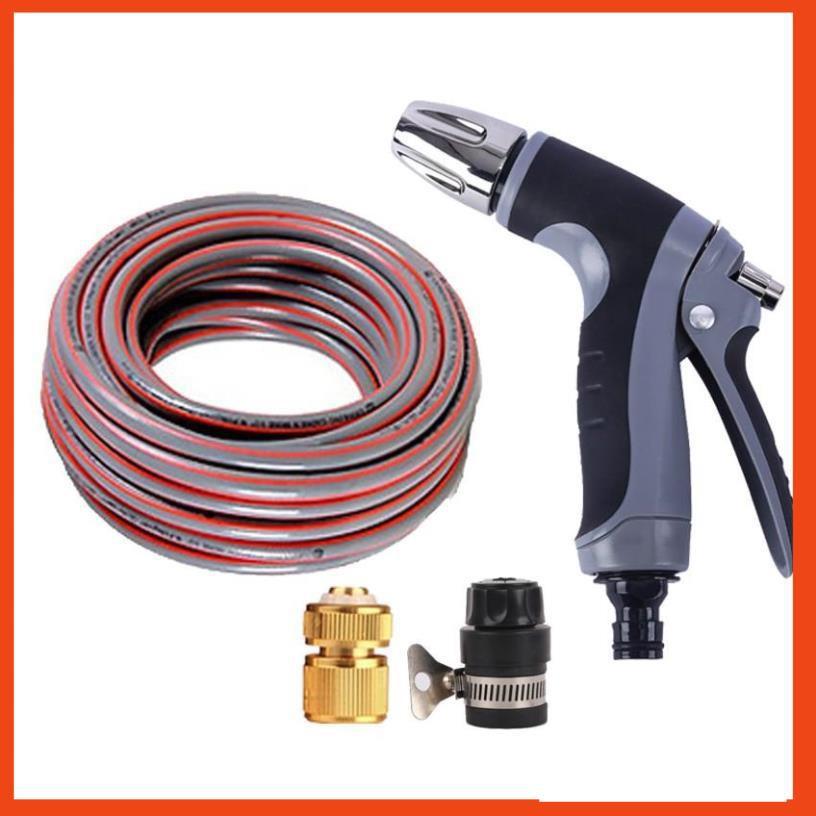 Bộ dây và vòi xịt tăng áp rửa xe tưới cây 20M  206817