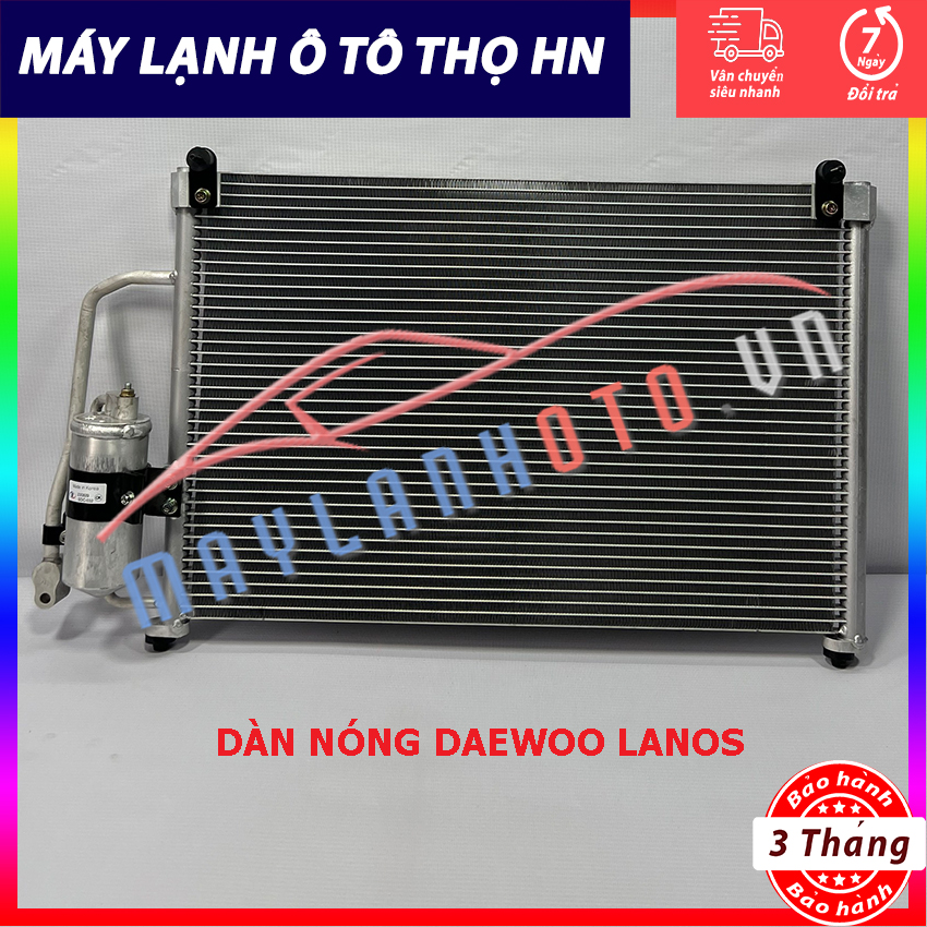 Dàn (giàn) nóng Daewoo Lanos 1997 1998 1999 2000 2001 2002 hàng xịn Hàn Quốc 97 98 99 01 02