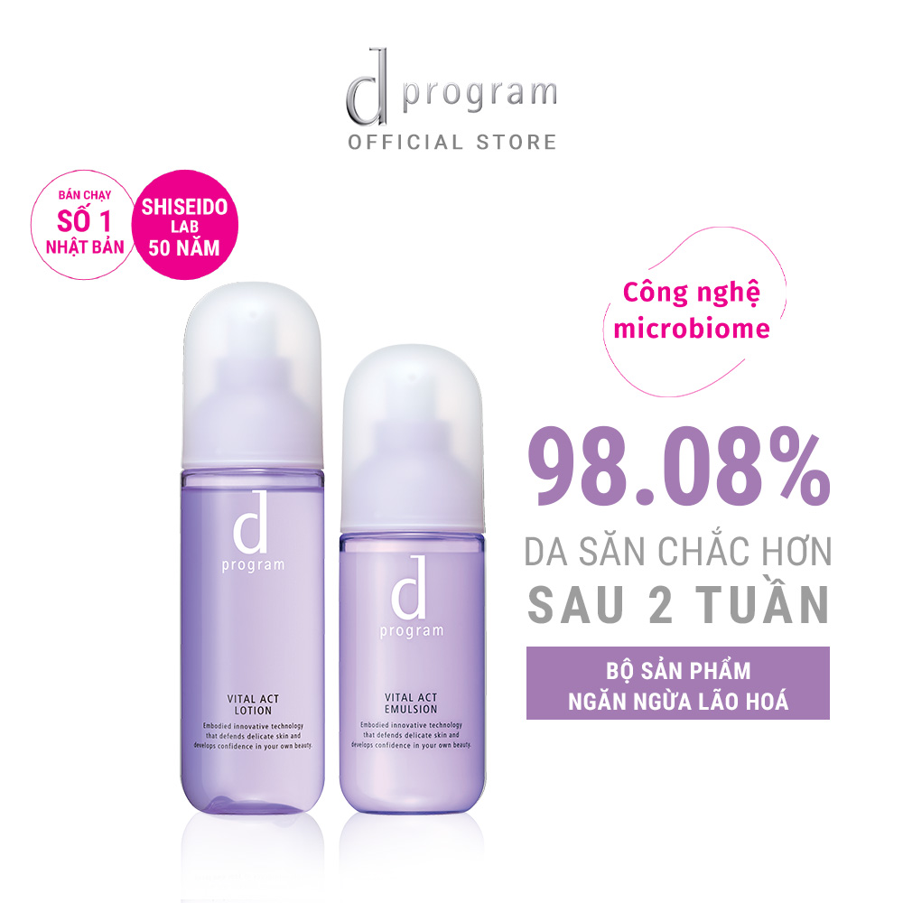 Bộ Đôi Ngăn Ngừa Lão Hóa Cho Da Nhạy Cảm d program Vital Act