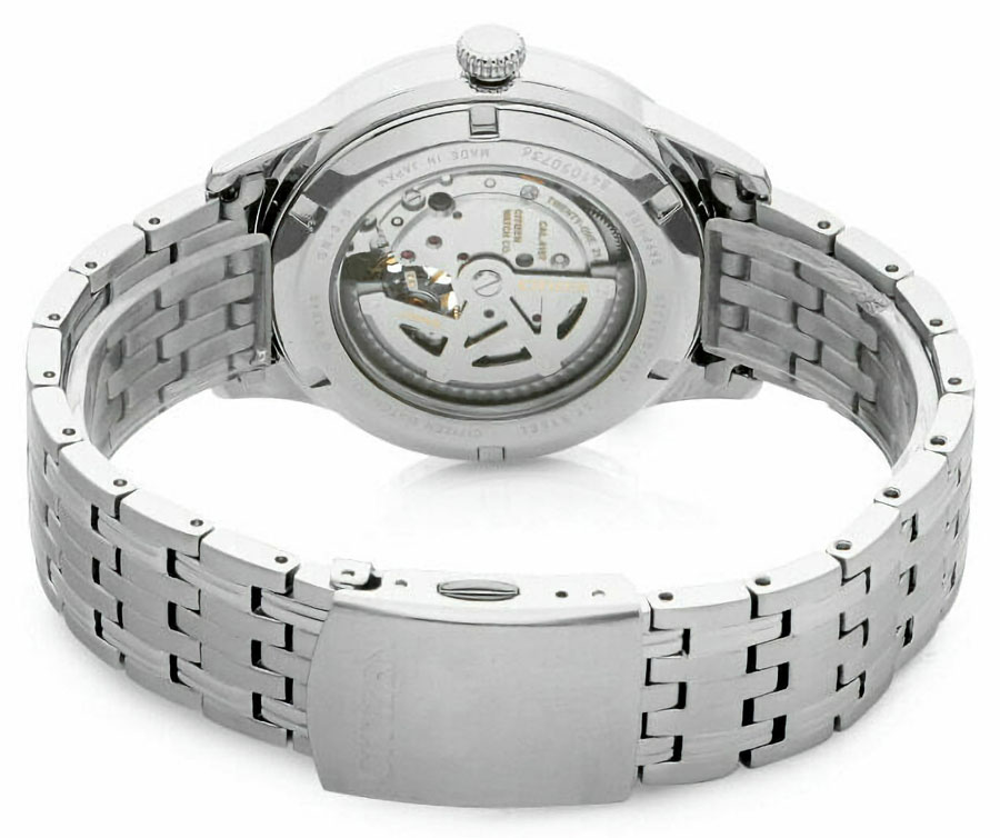 Đồng Hồ Nam Citizen Dây Thép Không Gỉ Máy Cơ-Automatic NP1020-82A - Mặt Trắng