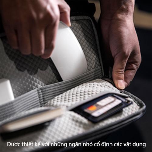 TÚI XÁCH TOMTOC (USA) BRIEFCASE DÀNH CHO MACBOOK 15″16″,bảo vệ hoàn hảo chống va đập và trầy xước - HÀNG CHÍNH HÃNG