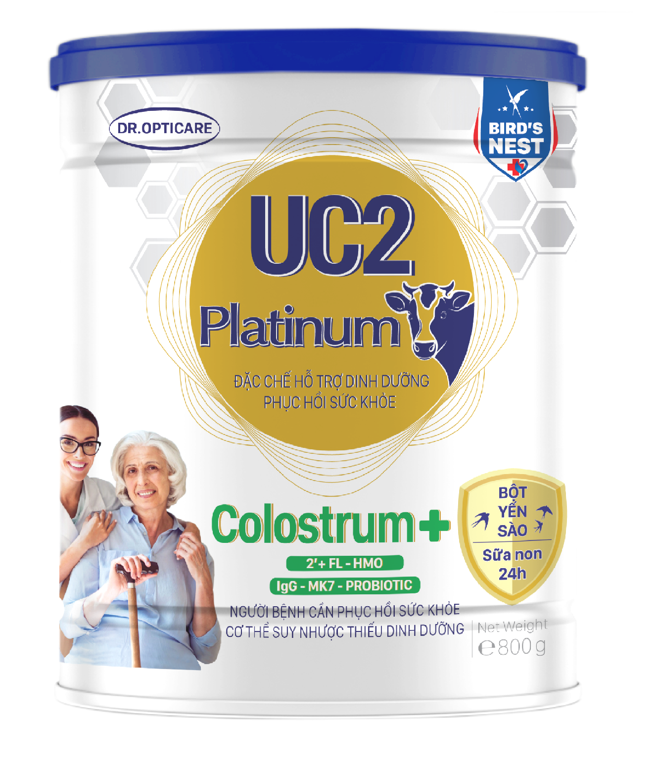 Sữa bột UC2 Platinum Colostrum+ lon 800g (người cần phục hồi sức khỏe cơ thể suy nhược suy dinh dưỡng)