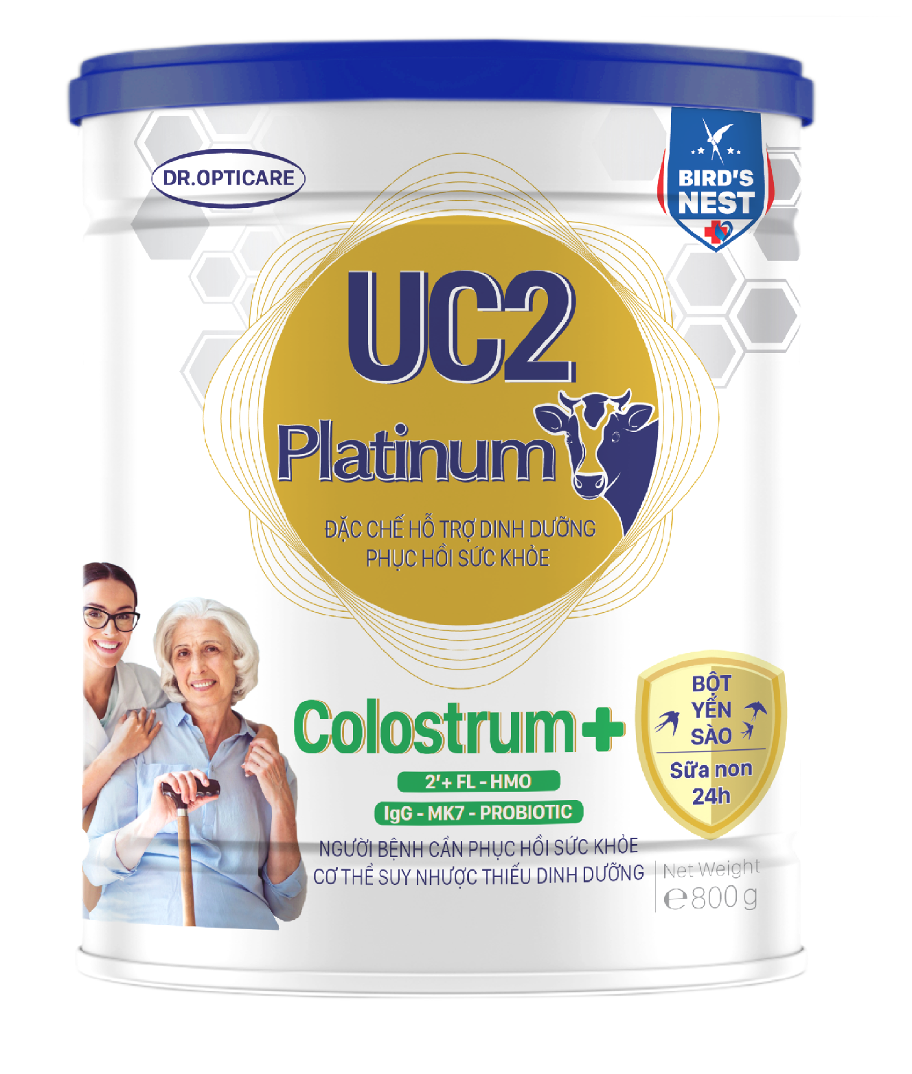 Combo 5 lon Sữa bột UC2 Platinum Colostrum+ lon 800g (người cần phục hồi sức khỏe cơ thể suy nhược suy dinh dưỡng)