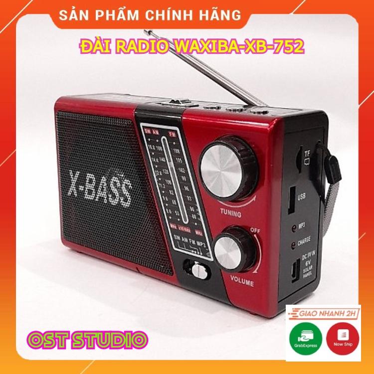 Đài Radio WAXIBA XB-752 FREE SHIP Chạy USB , Thẻ Nhớ , Kiêm Đèn Pin . Bắt Sóng Cực Tốt , Loa To , Dễ Sử Dụng