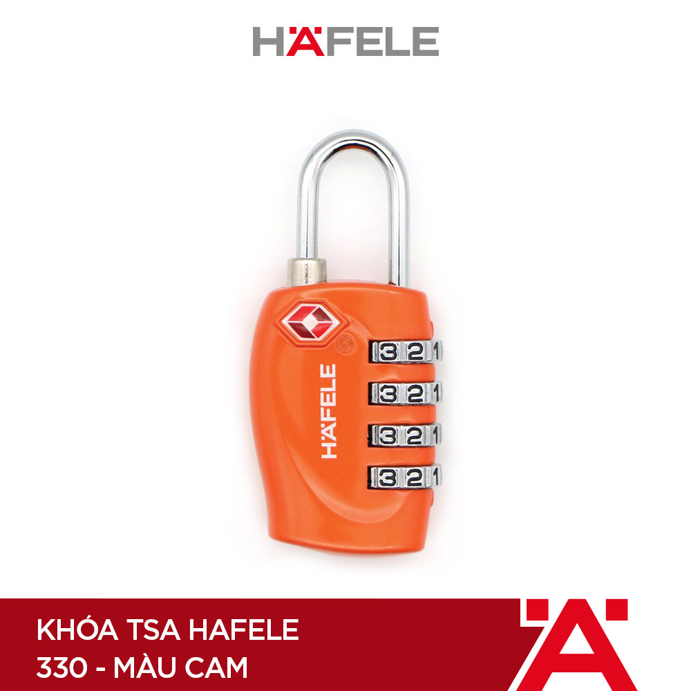 Khóa TSA Hafele 330 màu cam - 482.09.008 (Hàng chính hãng)