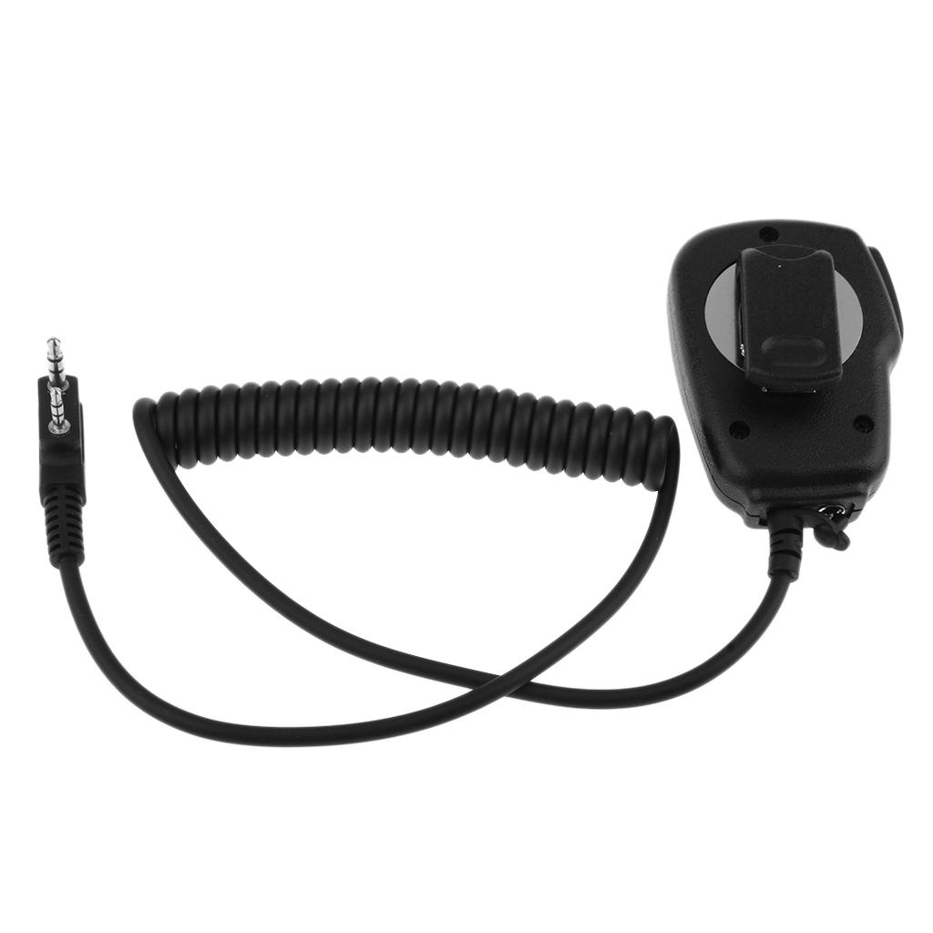 2 Pin PTT Speaker Shoulder Microphone Walkie Talkie Micphone For Baofeng BF