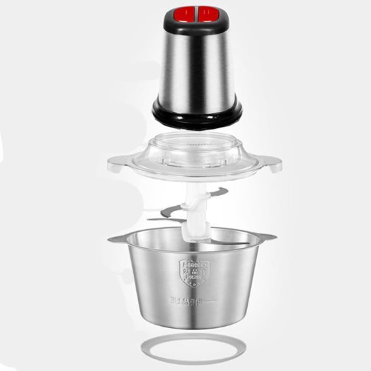 Máy Xay Thịt Cối Inox 4 Lưỡi Đa Năng - Xay Cua, Cá, Tỏi Ớt, Các Loại Rau Củ Quả- Bảo Hành 12 Tháng hs1