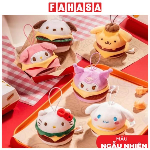 Móc Khóa Thú Bông Túi Mù Sanrio Characters - Burger Series - ToTy MP06 (Sản Phẩm Bên Trong Là Ngẫu Nhiên)