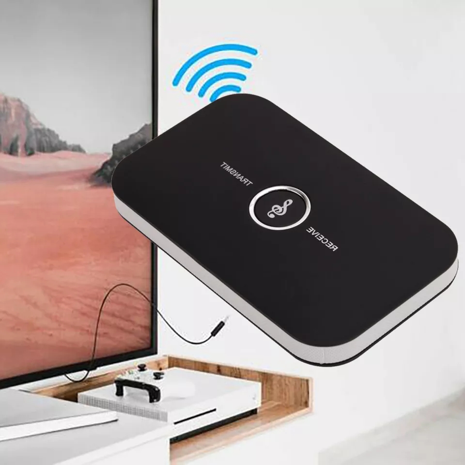 Thiết bị tạo bluetooth cho amply, tivi. Kết nối không dây karaoke tivi với amply âm thanh chất lượng cao Hi-Fi thời lượng pin cao tặng kèm dây cốc sạc